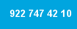 922 747 42 10